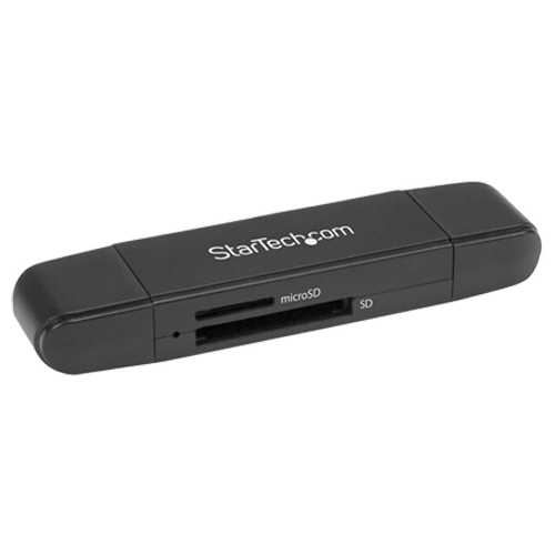 StarTech USB-C to SD Card Reader/Writer, has USB-C and USB-A adapter