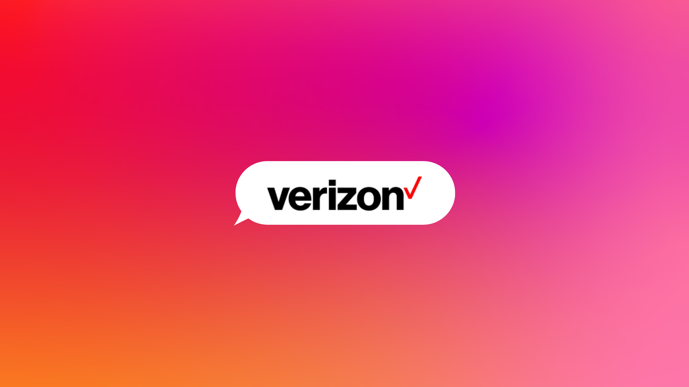 Verizon logo in a chat bubble