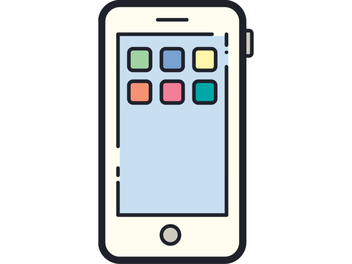 simple illustration of smartphone