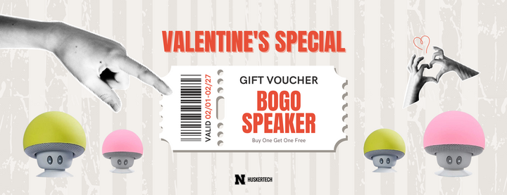 BOGO mushroom speakers 2/1-2/27