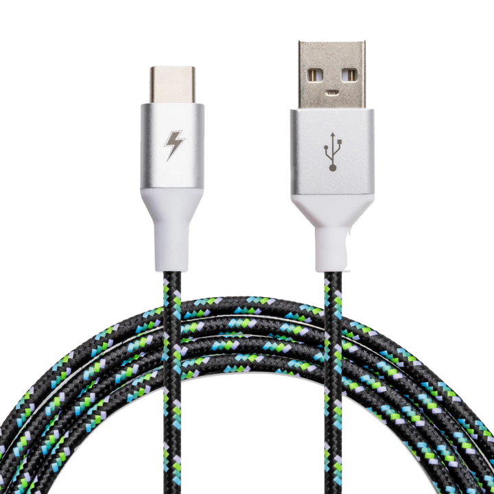 chargecords usb-a to usb-c black ice