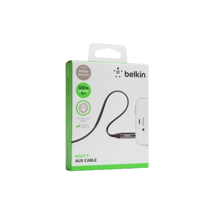 Belkin 3.5mm Aux Cable 3inch - Black