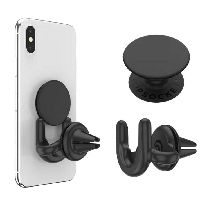 PopSocket PopGrip + PopMount 2 Pack - Black